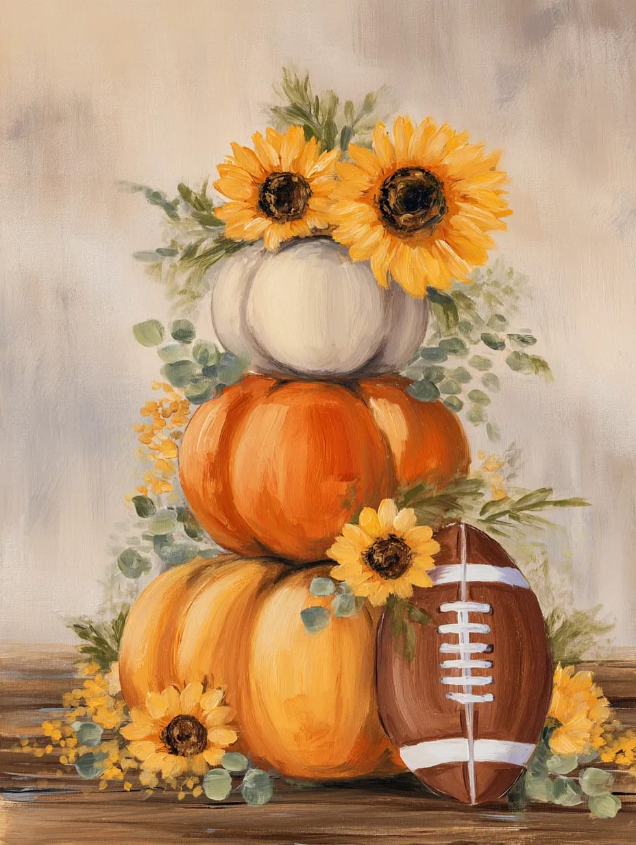 Fall Pumpkins and Football Season