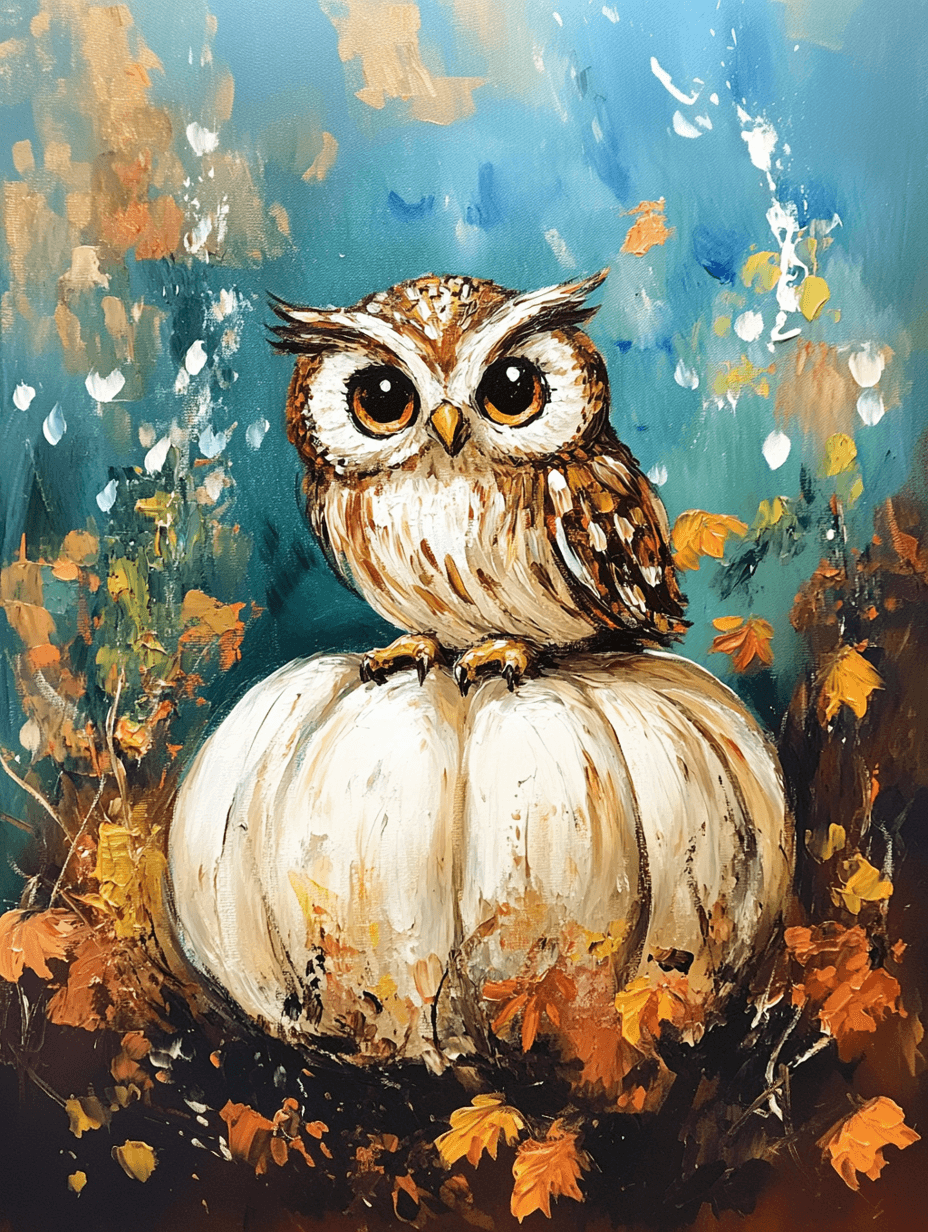 Whoo’s on The Fall Pumpkin?