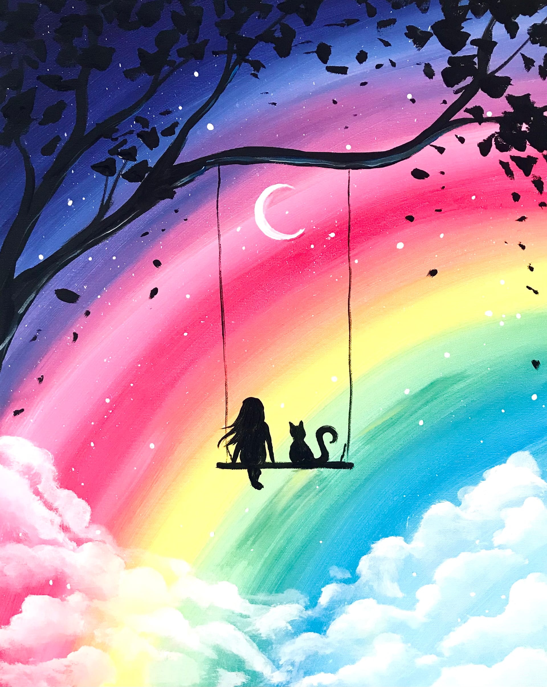 Me and My Cat Over the Rainbow
