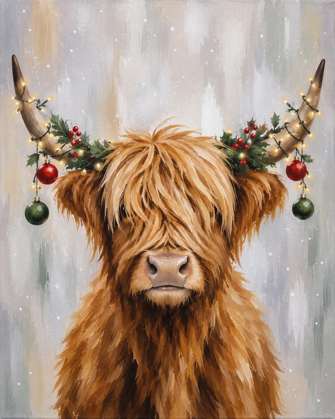 Highland Cow Christmas Horns