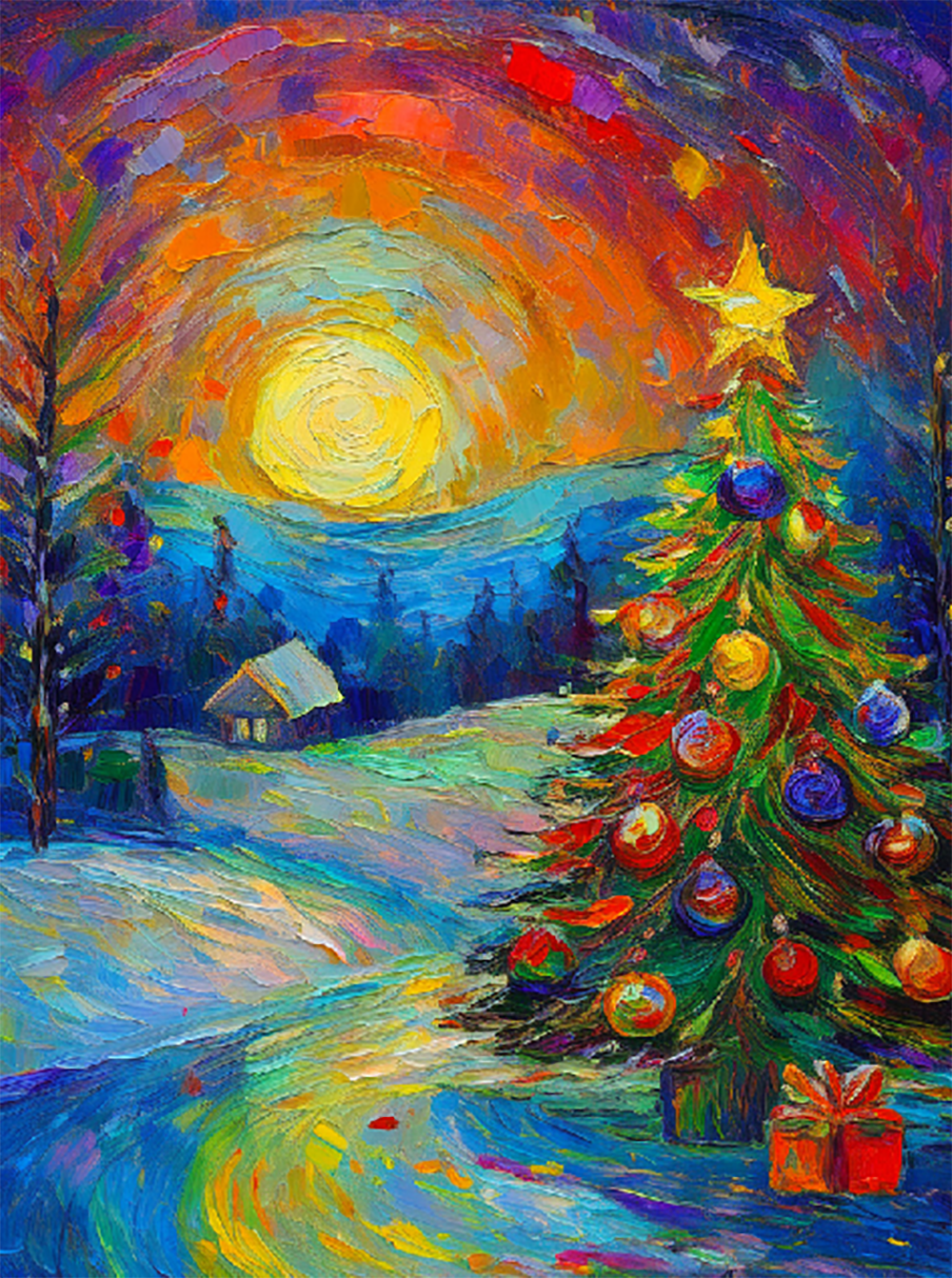 Winter Wonderland at Sunset