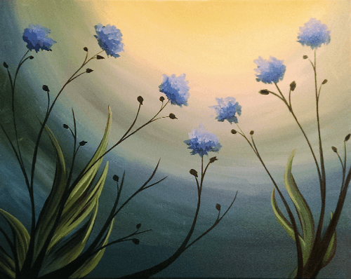 Blue Wild Flowers