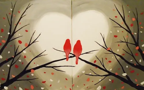 Love Birds Partner Painting