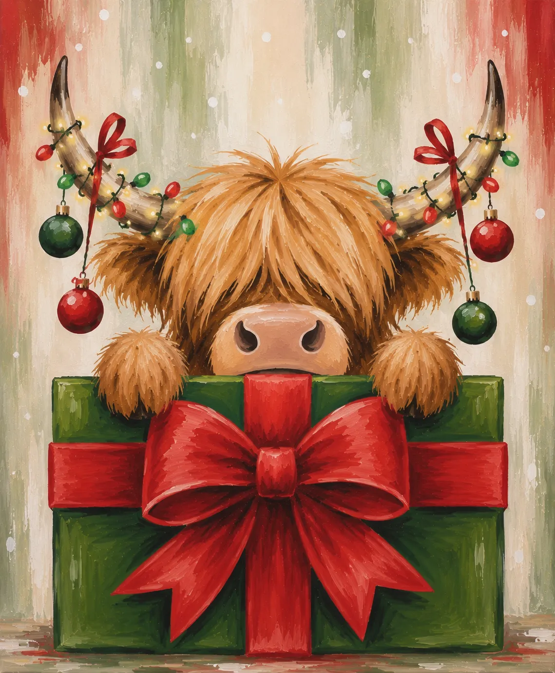 Christmas Present Cow