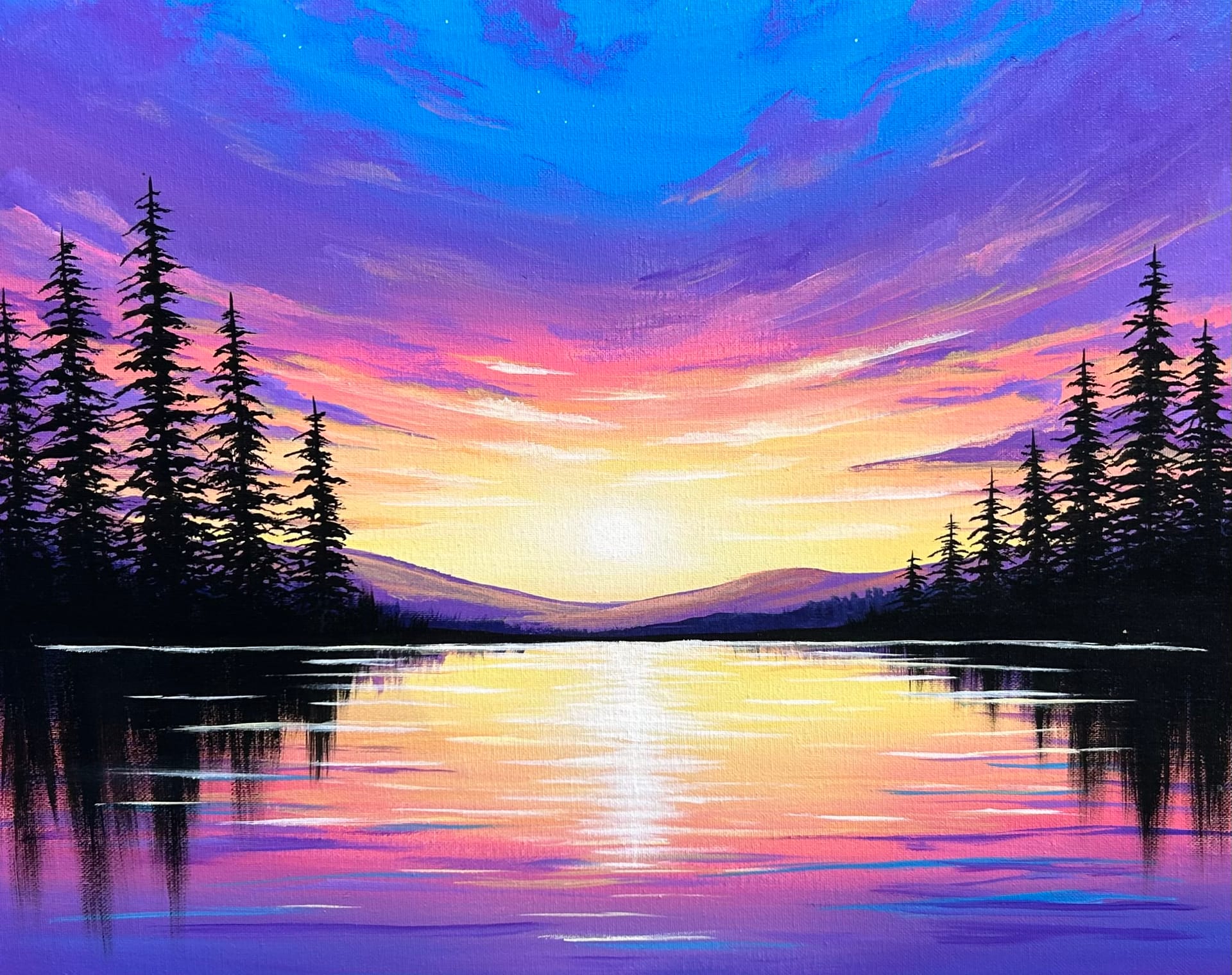 Paint Nite: Twilight Reflections — Painting