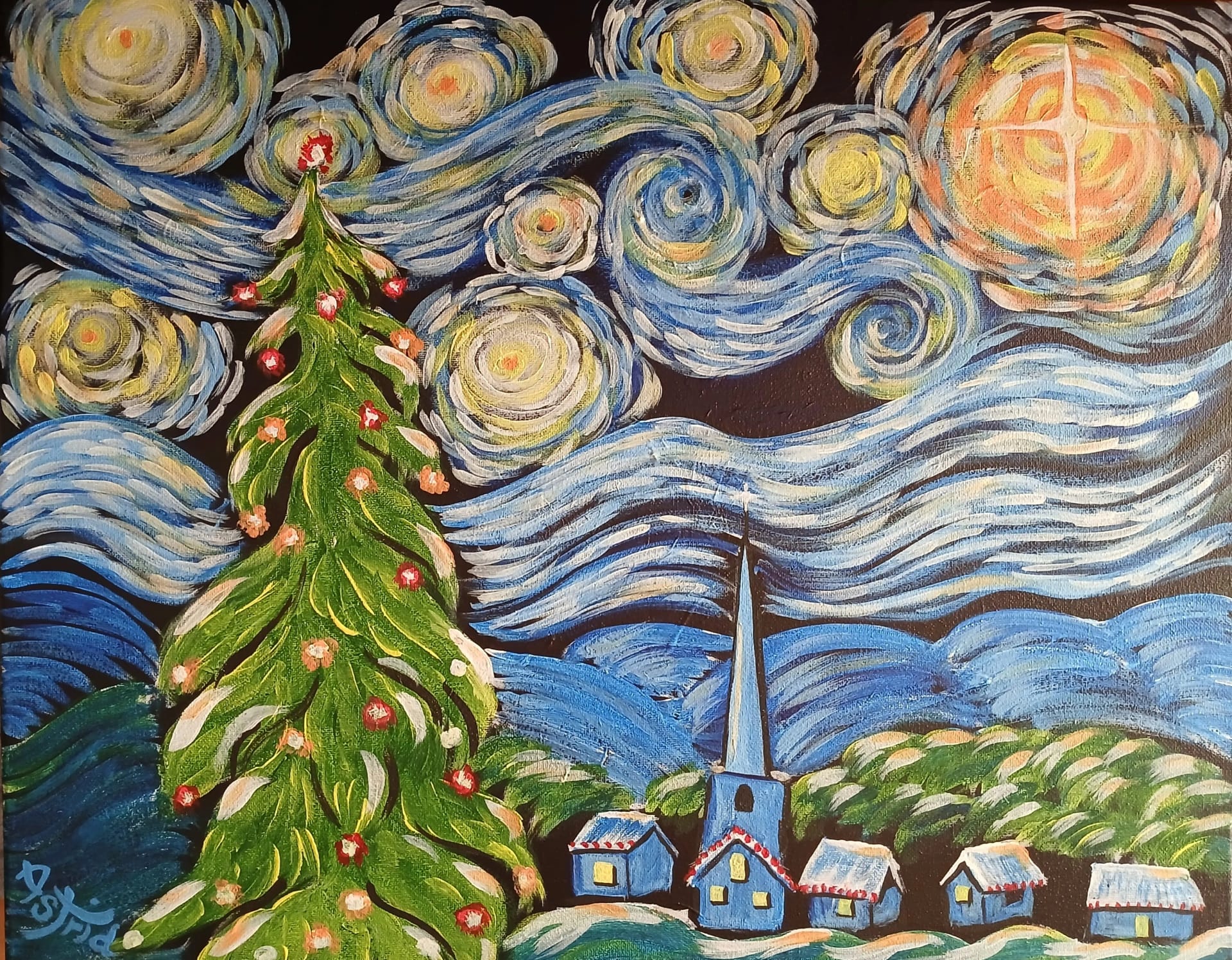 Starry Christmas Night