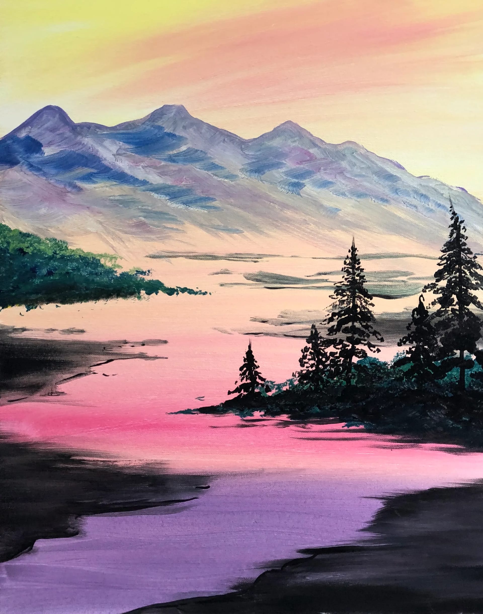 Winding River Silhouettes