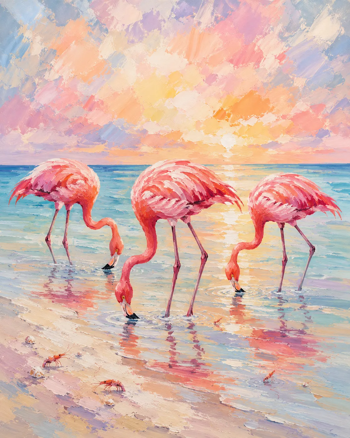 Flamingo Beach Sunset