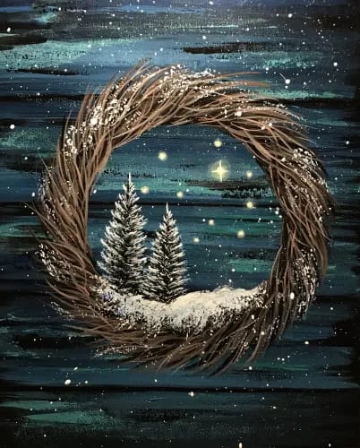 Frosty Forest Wreath