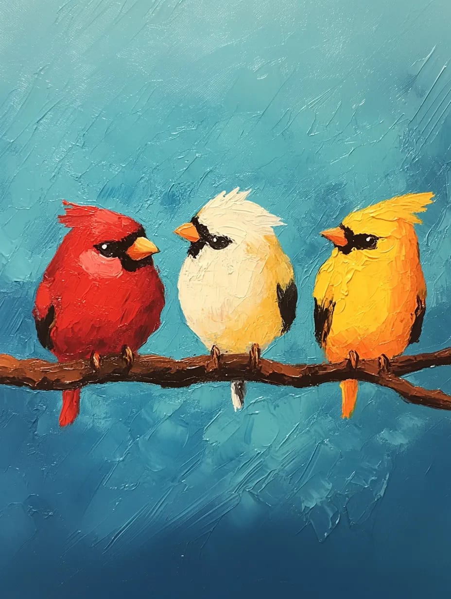 Three Little Birds Outside My Window