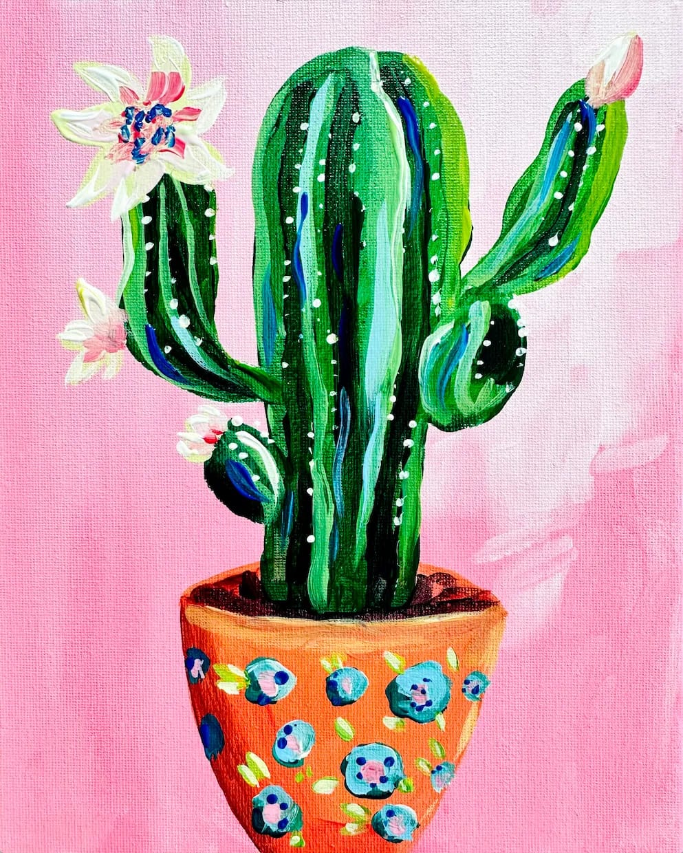 Pretty Little Cactus Pot