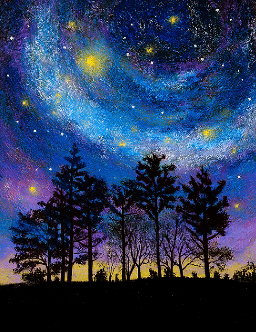 Milky Way in the Forest