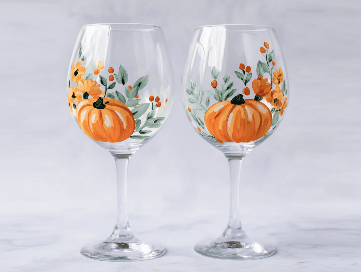 Fall Florals Wine Glass Painting Workshop