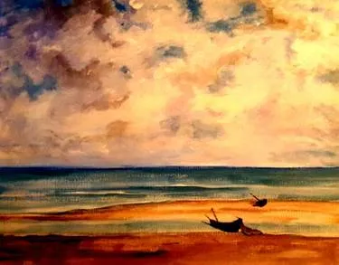 Monet's Calm Sea