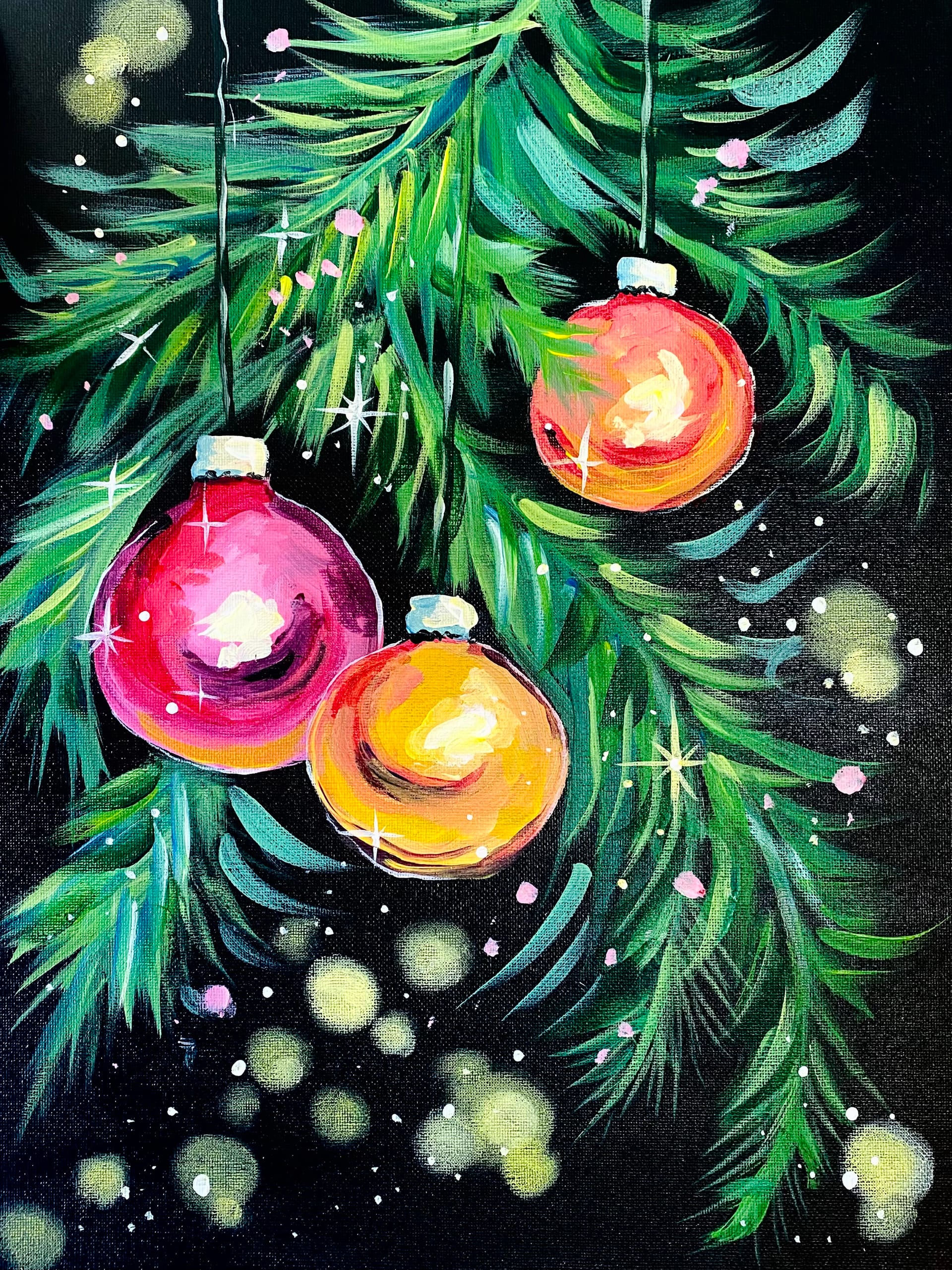 Paint Nite: Shine Bright Christmas — Painting