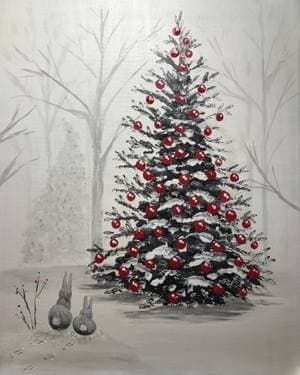 Did Somebunny Say Christmas? - Paint Nite event in Calgary, AB