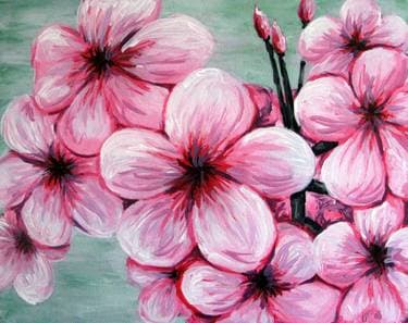 Blooming Flowers - Paint Nite event in Pittsburg, CA