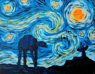 Starry War - Paint Nite event in SAN JOSE, CA